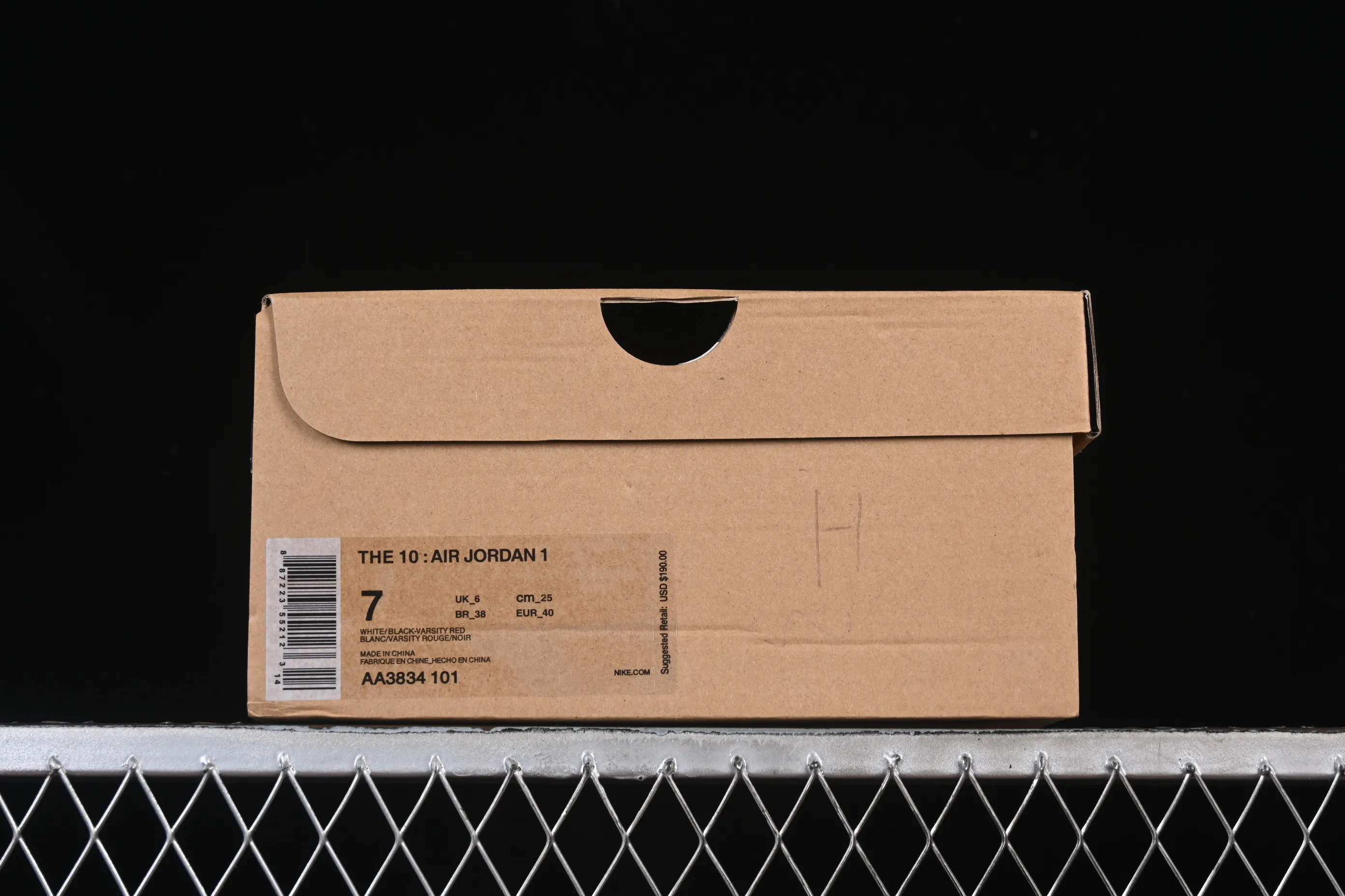 All categories Air Jordan Jordan series basketball shoes Air Jordan 1 High pure original special price Off White x Air Jordan OW AJ1 Joe 1 joint white and red high-top basketball shoes AA3834-101